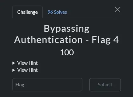 CloudSEK Bypassing Authentication Flag 4 challenge card labeled Web category